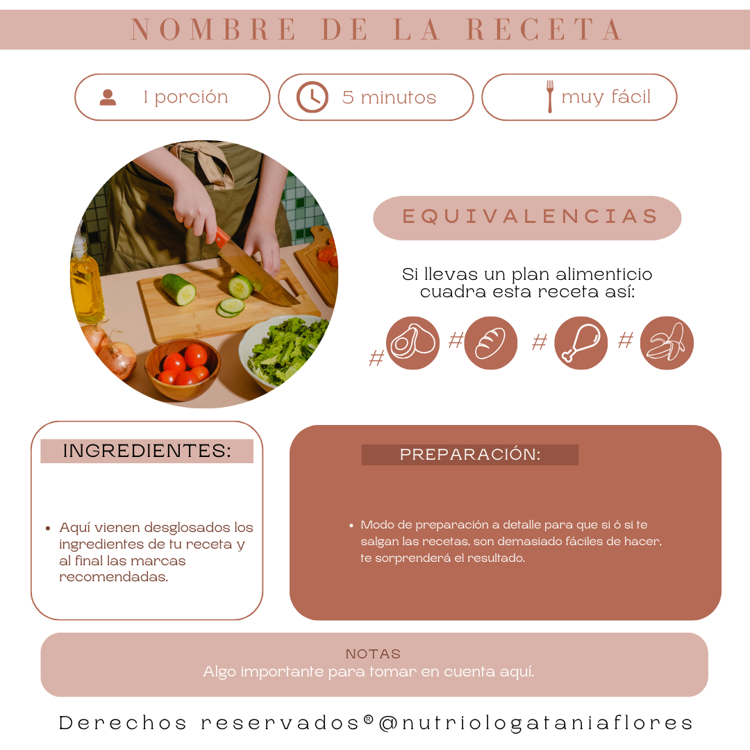 RECETARIO CENAS LIGERAS(en - 15 min)