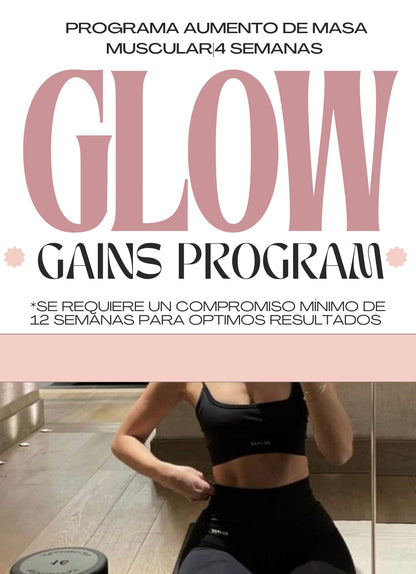 GLOW GAINS PROGRAM(aumento de masa muscular)