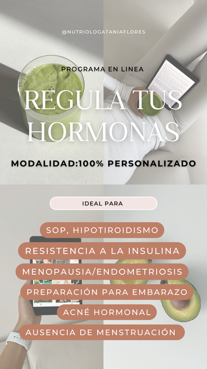 PROGRAMA REGULA TUS HORMONAS | 3 semanas (elige la modalidad)